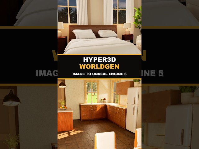 Hyper3D WorldGen: Image to Editable 3D Scene in Unreal Engine 5 #Shorts
