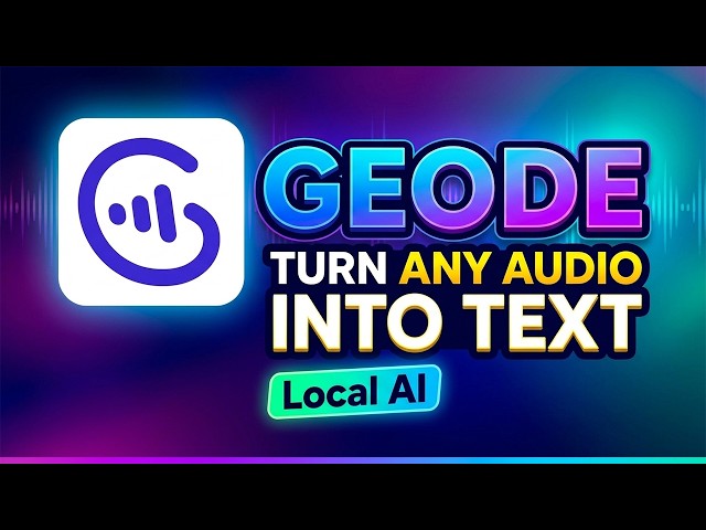 Turn Any Audio Into Text | Best Tool for Language Learners | Geode