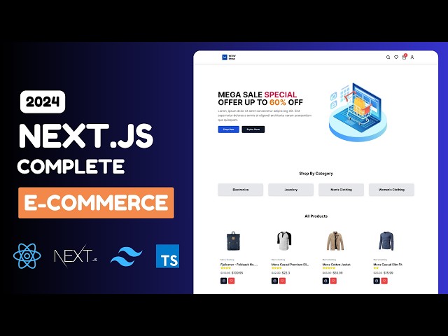 Building a Complete E-Commerce Shop with Next.js 14 | Redux, PayPal, Clerk TypeScript, Tailwind CSS