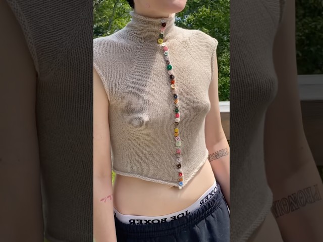 I knit this top!