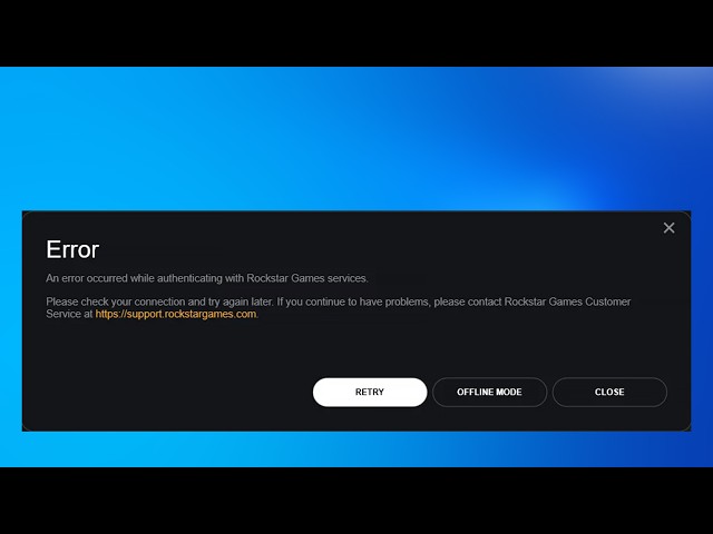 How to Fix Rockstar Games Launcher Authentication Errors (GTA V / Red Dead Redemption 2)