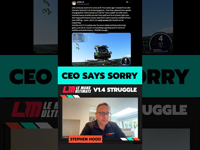 CEO Apologises For LMU V1.4 Issues