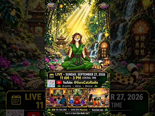 Don't miss the Jungle Tranquil Pathways event 🍃 #GuruCatz #Live