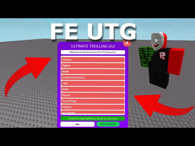 ROBLOX FE UTG SCRIPT PASTEBIN
