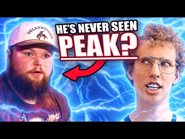 Watching Napoleon Dynamite for the fIrst time.