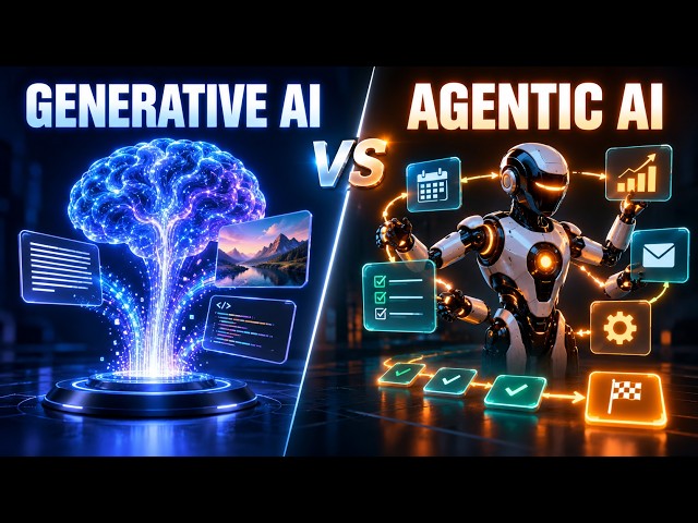 Generative AI vs Agentic AI: What’s the Difference? Explained Simply | @JangiTech 