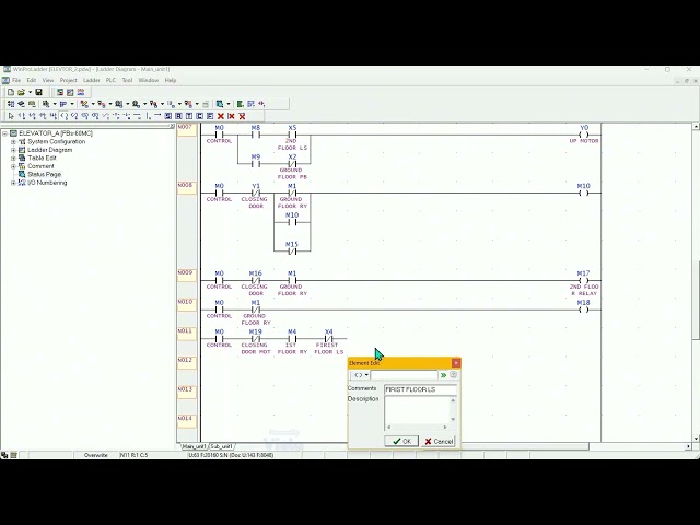 FATEK PLC WINPROLADDER [ ELEVATOR PART-3 ] PROGRAMMING