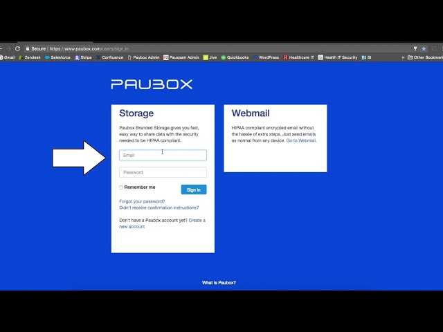 How to Sign In to Your Paubox Storage Account [LEGACY]