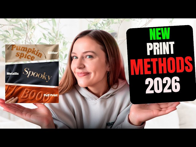 Printify Just Quietly Launched 3 New Print Methods (Most Sellers Missed This)