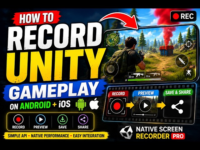 How to Record Unity Gameplay on Android & iOS | Unity Screen Recorder