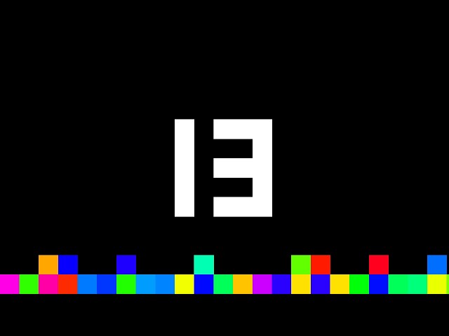 13 Seconds Timer ‐ Flowing Pixels
