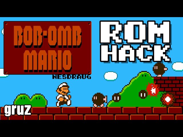 Exploring 'Bob-omb Mario'! (SMB1 Bob-omb Hack!)