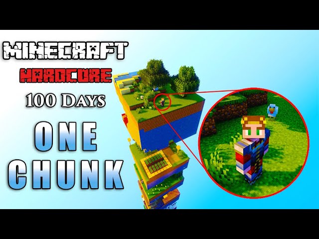 I Survived 100 Days ON ONE CHUNK in Minecraft Hardcore!