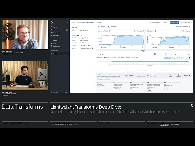 Chad & Matt | Lightweight Data Transforms with Palantir AIP