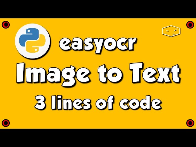Python Image to Text # 3 lines of code # easyocr