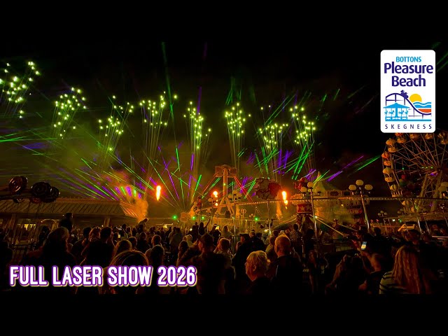 Skegness Pleasure Beach Fun Night FULL Laser Show September 2026