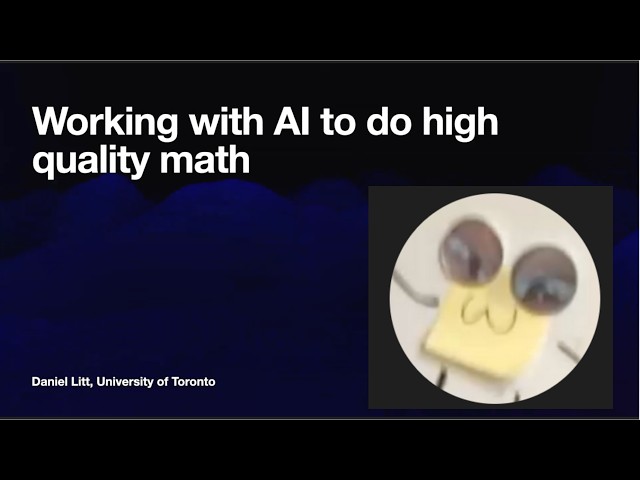 How to do good math with AI: Reacting to Daniel Litt's talk.