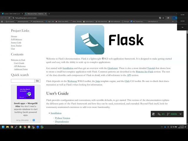 INF601 - Adv Python - Flask Part 1