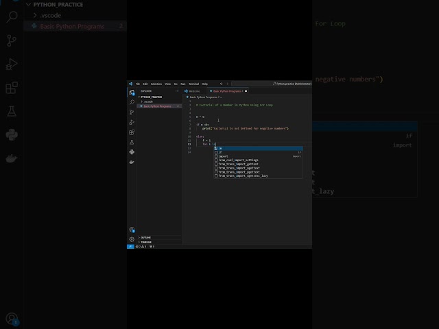 Factorial of a Number in Python Using For Loop