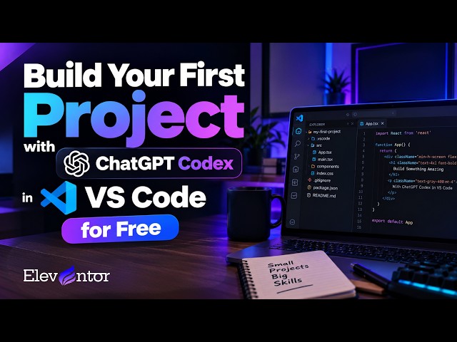 Build Your First Project with ChatGPT Codex in VS Code for Free | Vibe Coding Tutorial