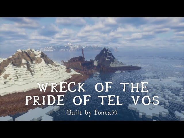 The Wreck of The Pride of Tel Vos in Minecraft - Tamrielcraft build showcase