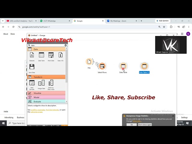 Orange Data Mining - Filter