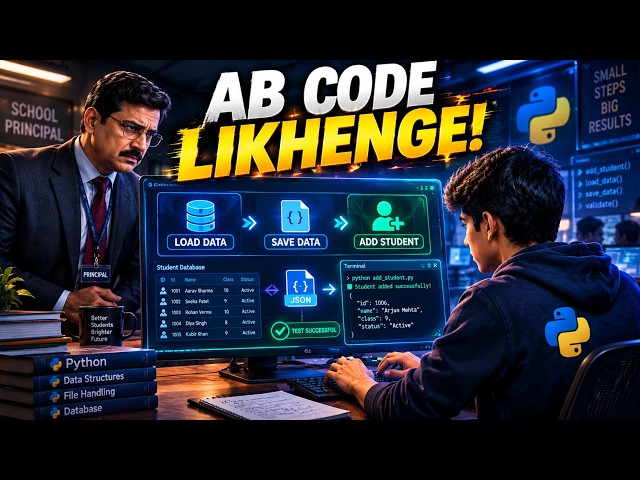Ab Problem Ka Solution Code Mein Likhenge! 🔥 | Python Student Management System #2 | Episode 2