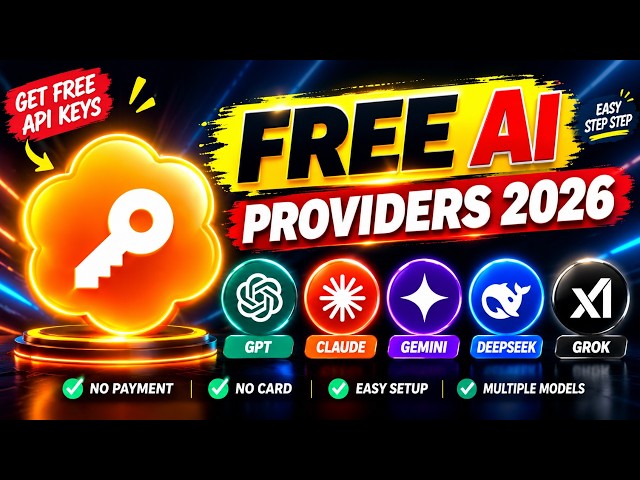 How to Get FREE & Unlimited AI API Keys 🔥 GPT, Claude, Gemini & More (2026)