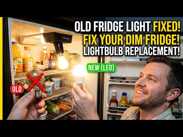 New lightbulb 💡 for the old fridge 