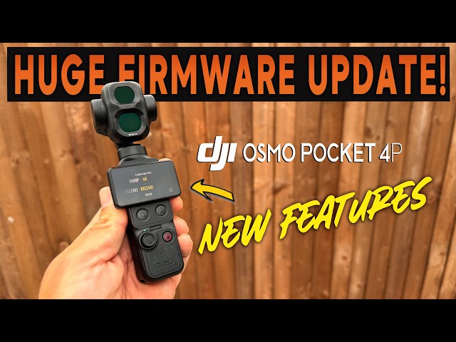 DJI Osmo POCKET 4P - The FIRMWARE UPDATE WE WANTED!!