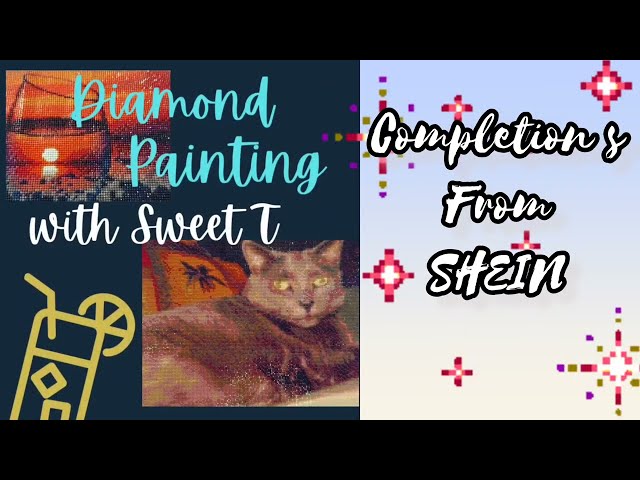 Completions from #Shein  9/29/26 #diamondpainting #budgetfriendly #crafts #cats #otters #Greece #art