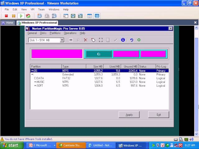 How to create multi-partitions in hard disk using Partition Magic