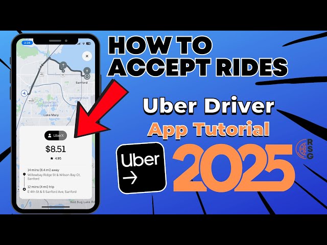 How To Accept Rides On The Uber Driver App - 2025 Training & Tutorial