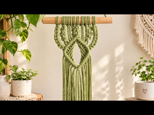 Beautiful Macrame Knots Tutorial | Easy & Elegant Macrame Wall Hanging | DIY Home Decor🪴