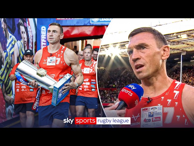 Sir Kevin Sinfield delivers Grand Final trophy after seven ultra-marathons in seven days for MND