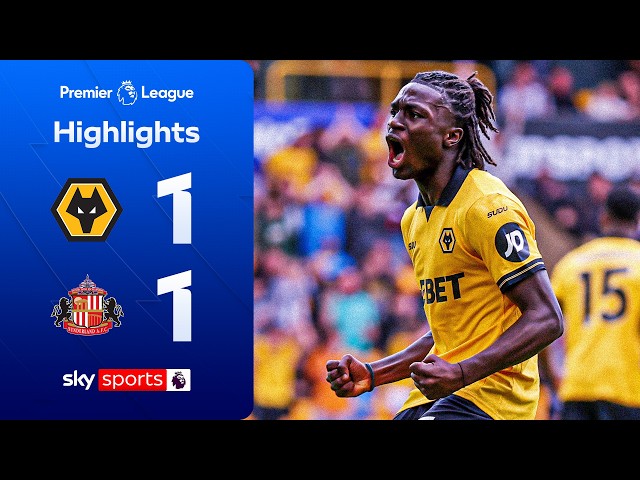 Ballard sees RED as Bueno scrapes point! 🟥 | Wolves 1-1 Sunderland | Premier League Highlights