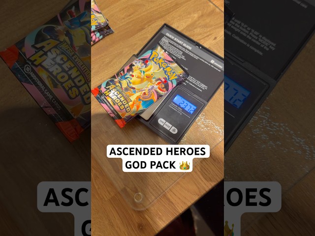 I GOT AN ASCENDED HEROES GOD PACK! 👑 #pokemon #pokemoncommunity #ascendedheroes #godpack #tcg