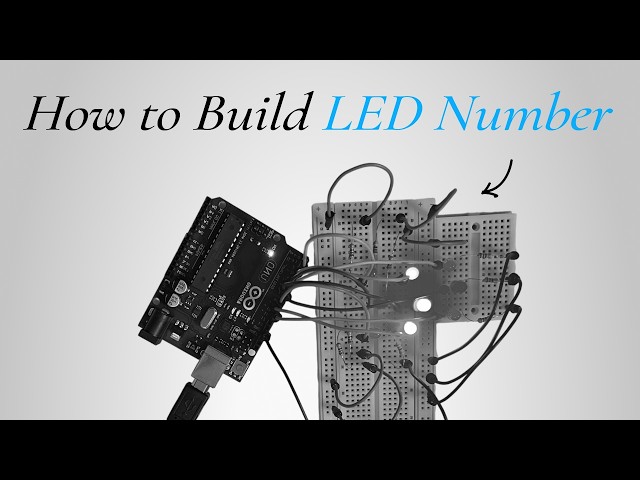 How to Build a 3x3 LED Matrix Number Display with Arduino (Lesson #2)