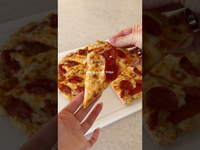 Chicken crusted pizza! High protein pizza recipe