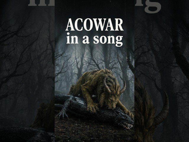 ACOWAR but it's a song (Wings up, Wall Down)  #romantasy