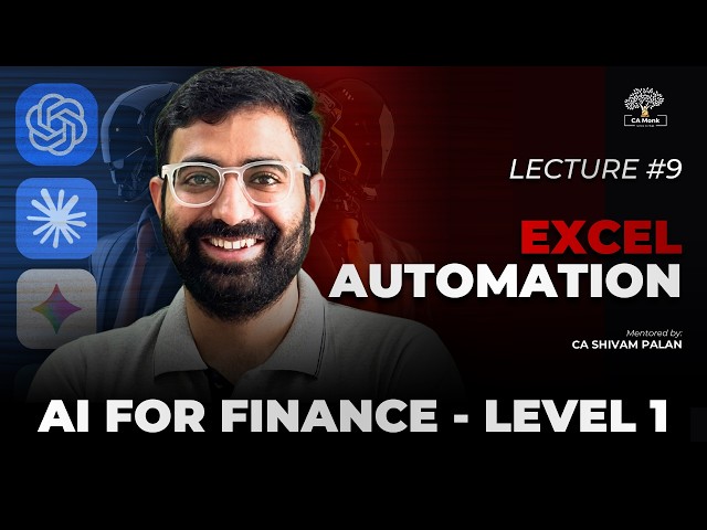 AI for Finance | FULL COURSE - Lecture 9 Excel Automation Using AI (VBA Coding)