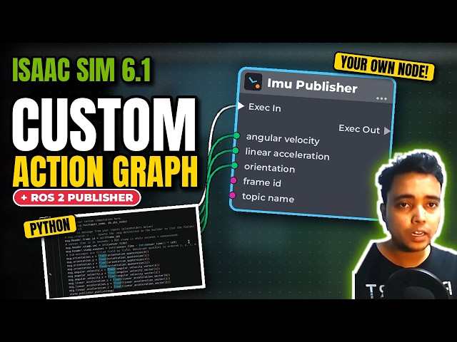 Isaac Sim Custom OmniGraph Nodes in Minutes | Free Tool + ROS 2 IMU Example