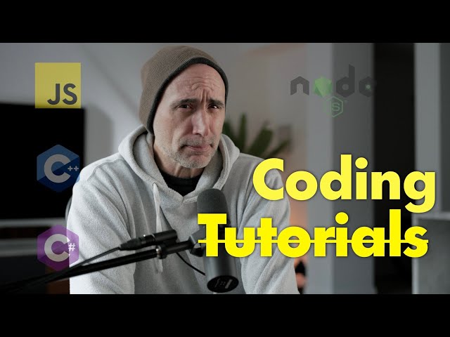 Stop doing Coding Tutorials ... and why I stopped Making Them.
