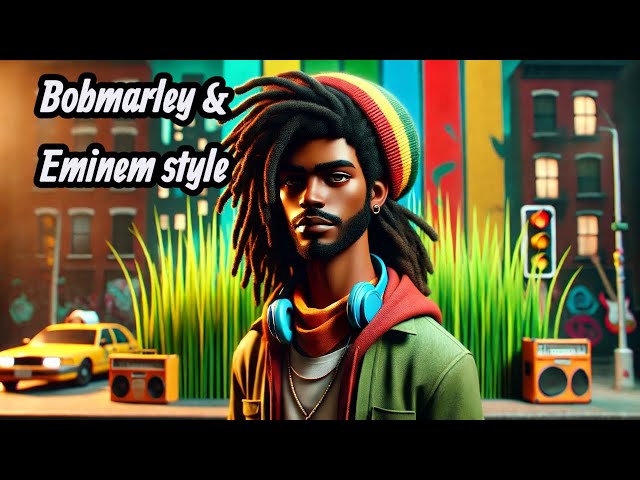 Eminem ft Bob Marley  Midnight Echoes — a moody reggae-noir anthem that builds into a lightning