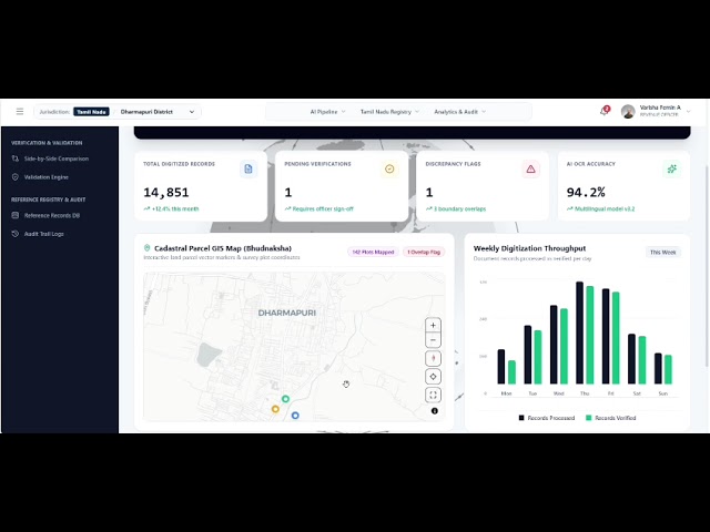 BhoomiX – AI-Powered Land Record Digitization & Verification