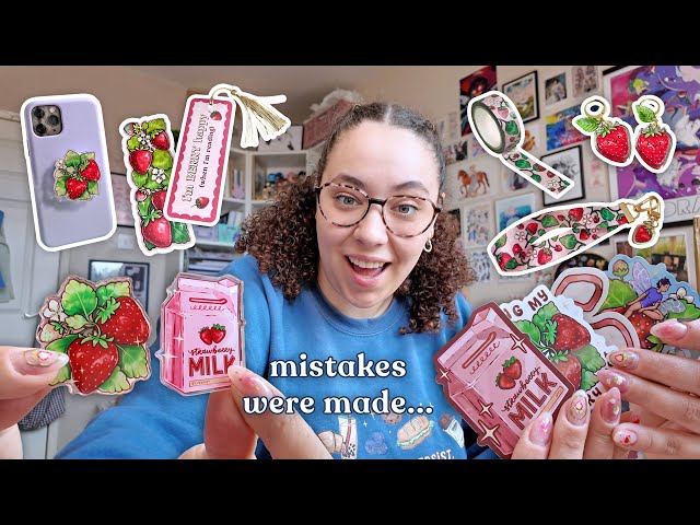 How I Made an Entire Collection for my Small Business *from Start to Finish* 🍓 Artist Diaries