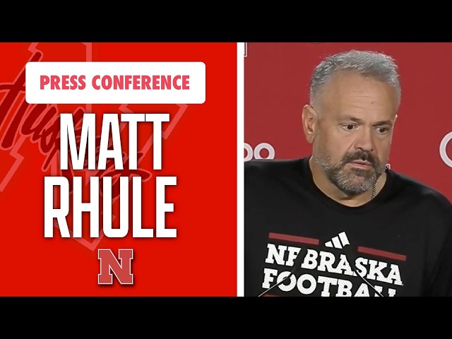 Nebraska Football Head Coach Matt Rhule meets with the media on Monday ahead of Indiana game I GBR