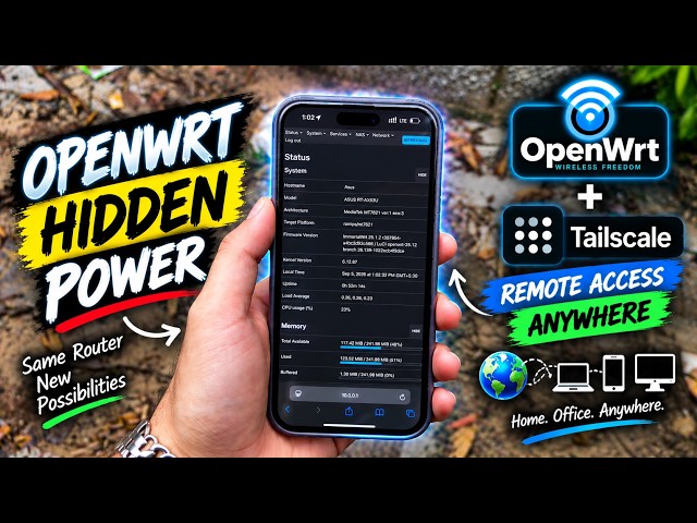 Stop Using Port Forwarding! Access Your ENTIRE Home Network from Anywhere (OpenWrt + Tailscale)