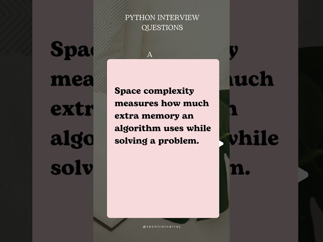 Python Interview Questions and Answers #PythonInterviewQuestions #LearnPython #TechInterviews