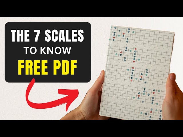 The 7 Scales to Rule Them All | Learn parent scales on guitar with this guitar scales chart